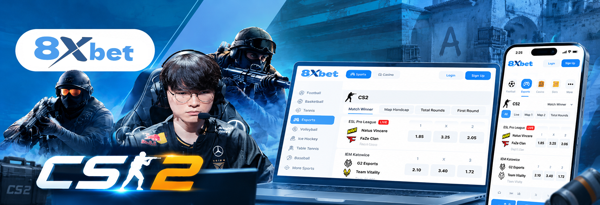 Cá Cược CSGO - Theo Dõi Kèo CS2, Map Và Round Trên 8xbet