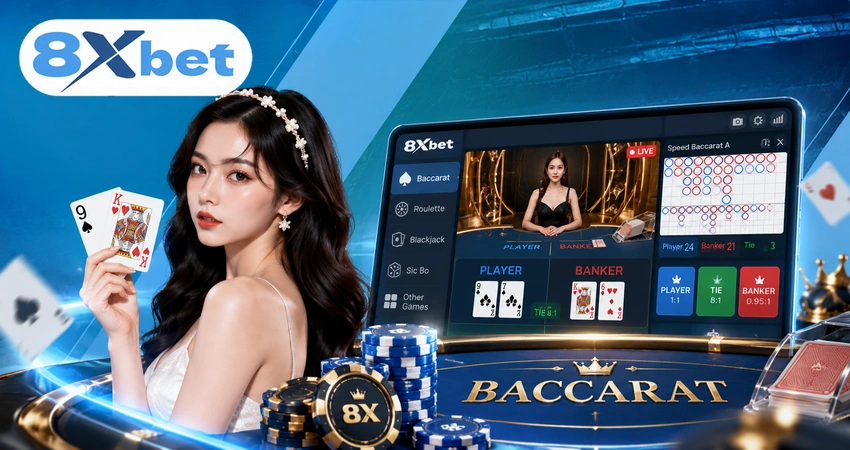 Trải Nghiệm Baccarat Trực Tiếp Trên 8xbet